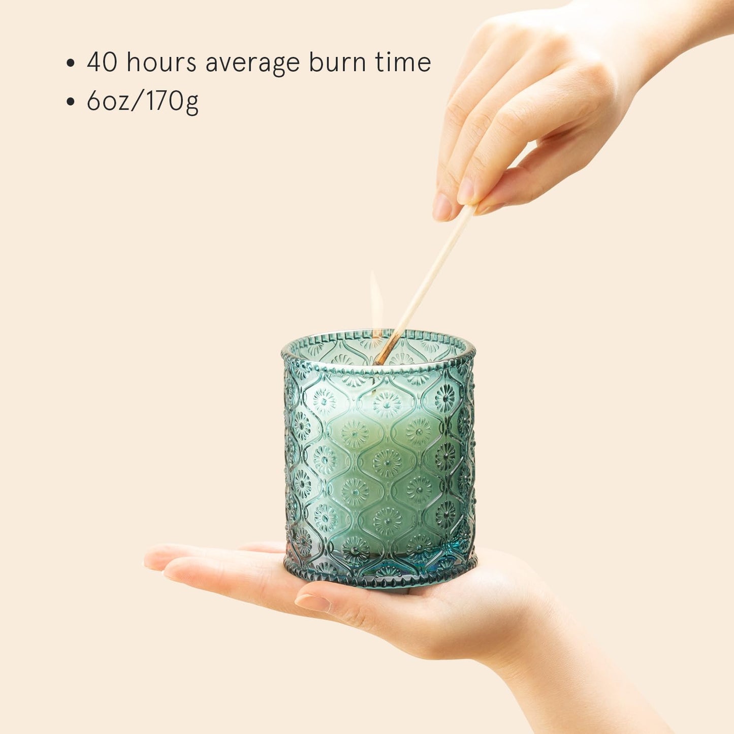 La Jolie Muse Natural Soy Scented Candle - 6oz 40 Hour Burn Time