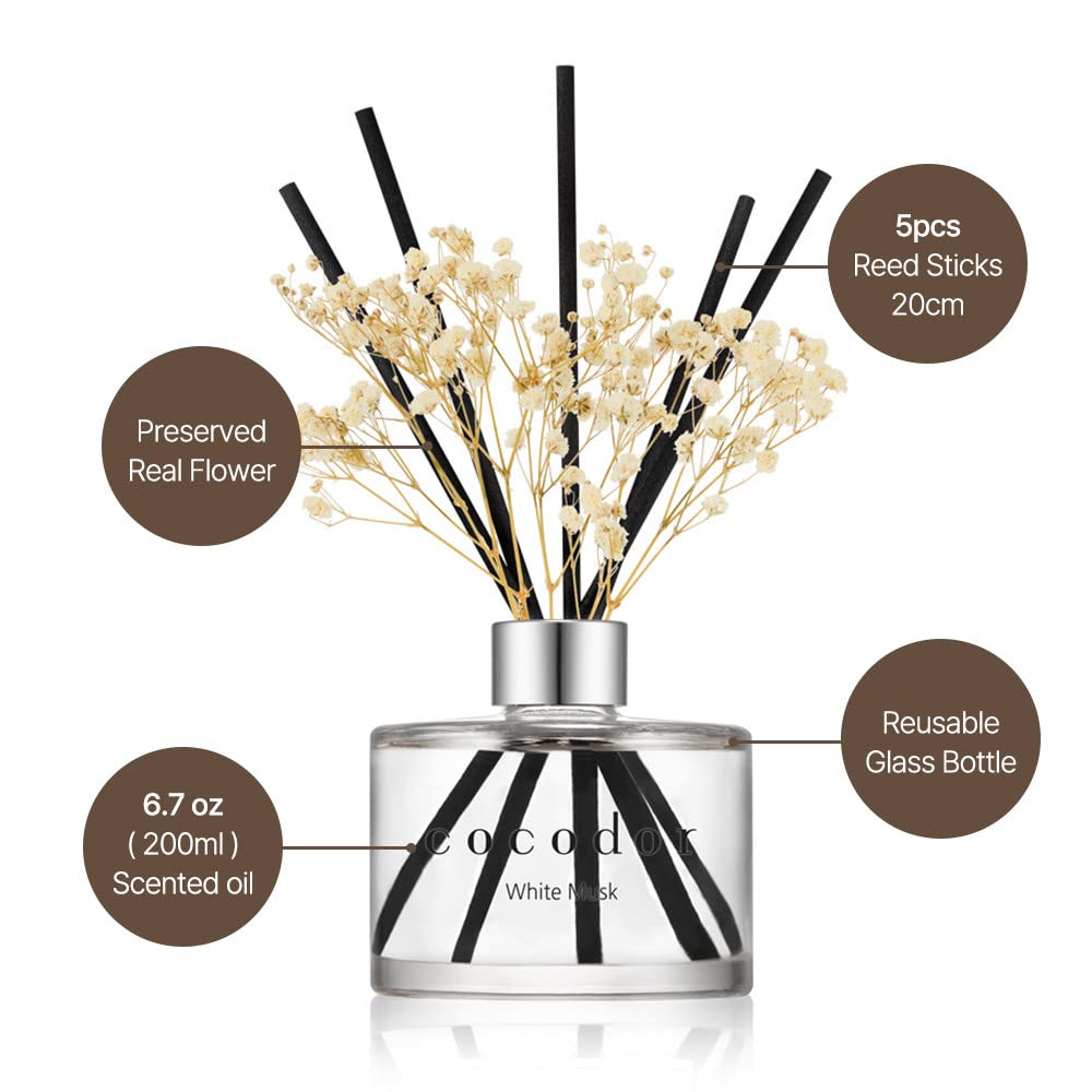 Cocodor Flower Reed Diffuser Set - 6.7 oz
