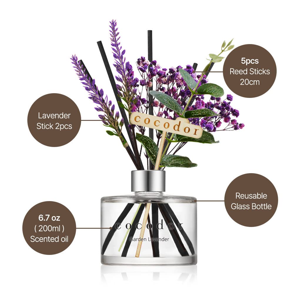Cocodor Flower Reed Diffuser Set - 6.7 oz