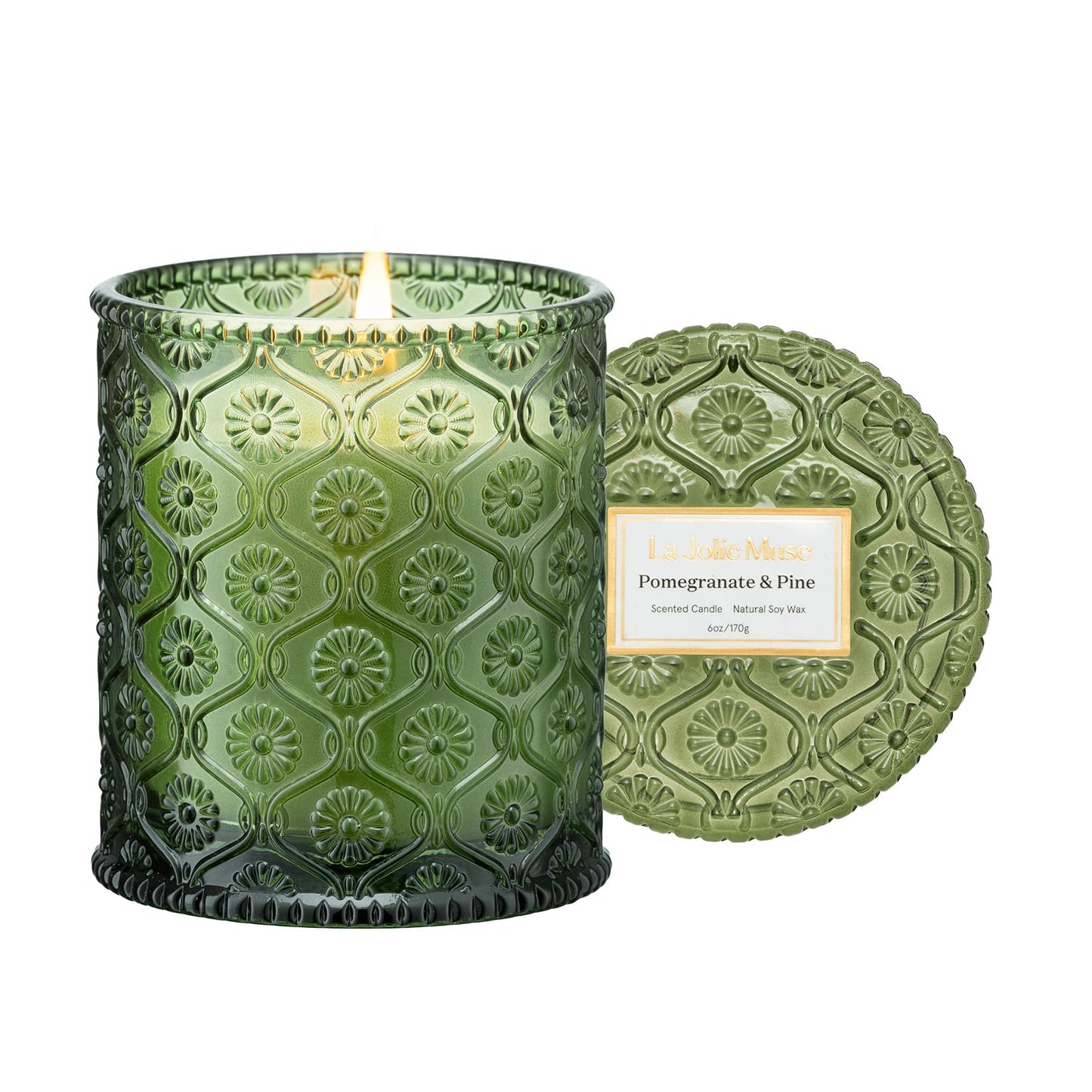 La Jolie Muse Natural Soy Scented Candle - 6oz 40 Hour Burn Time