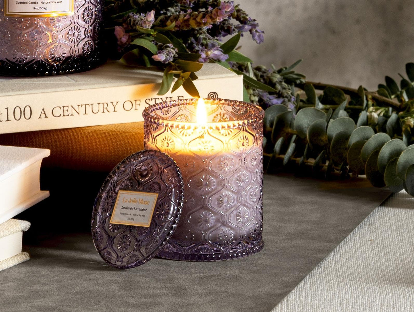 La Jolie Muse Natural Soy Scented Candle - 6oz 40 Hour Burn Time