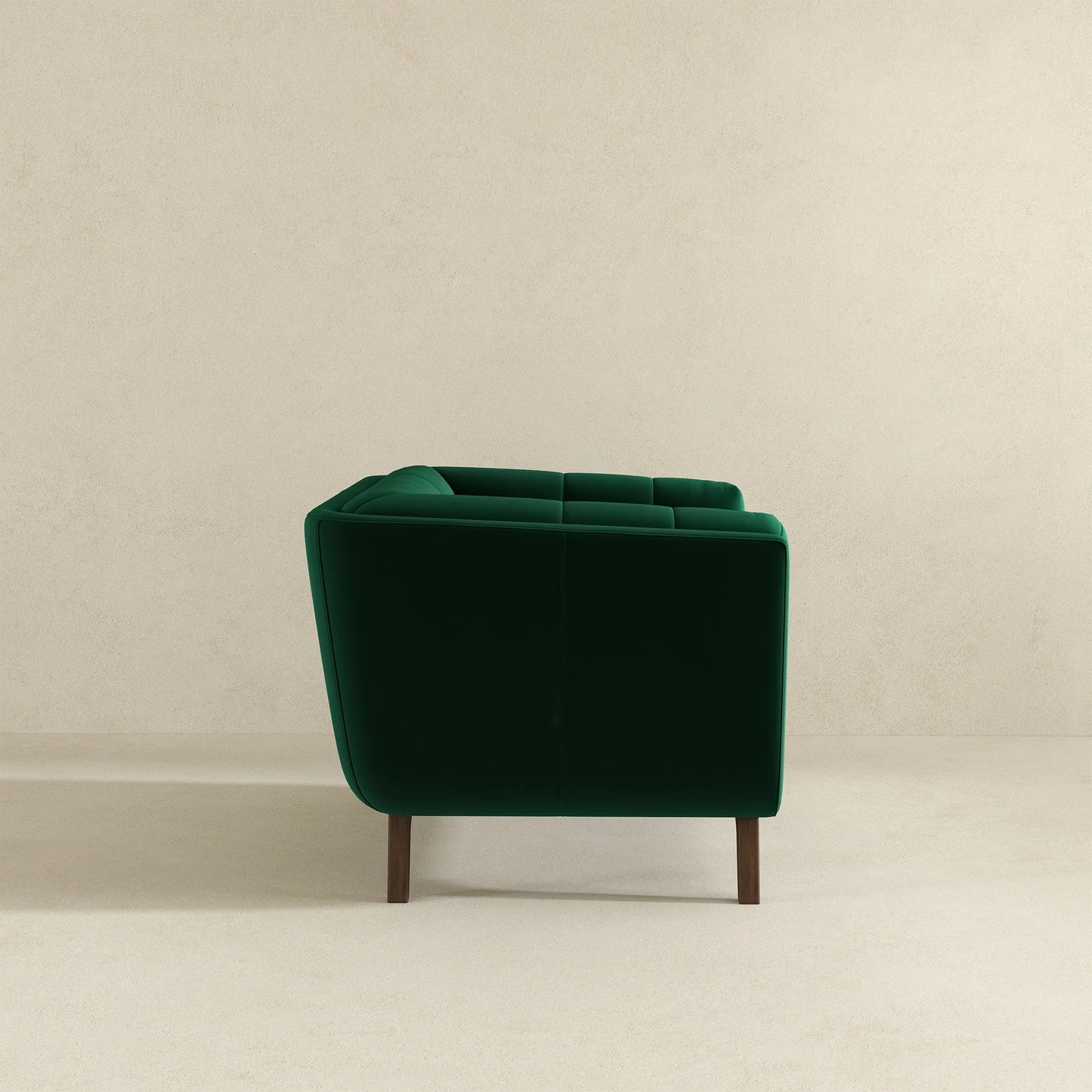 Addison Mid Century Modern Green Velvet Lounge Chair