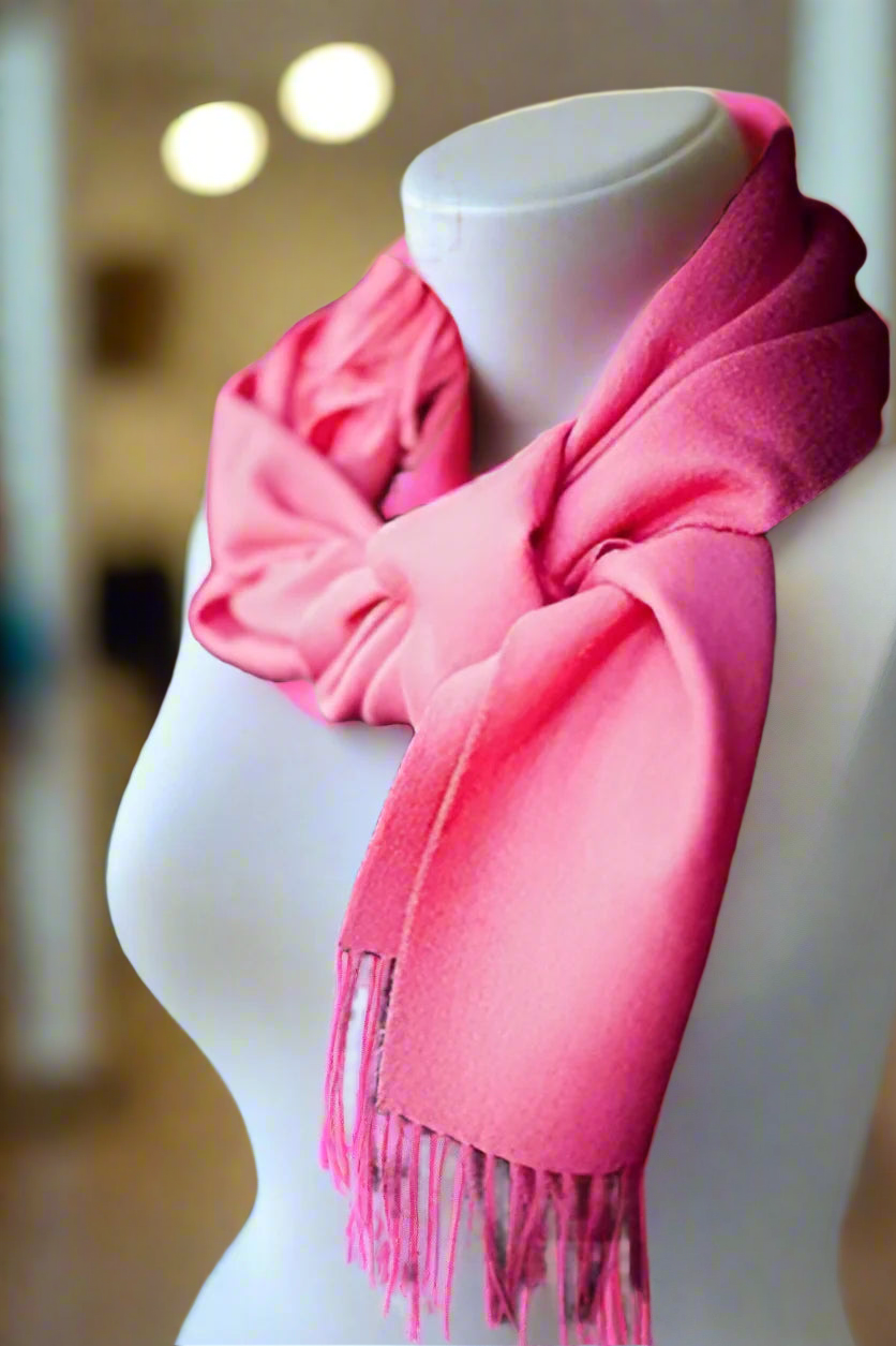 Peruvian 100% Baby Alpaca Scarf - Pink