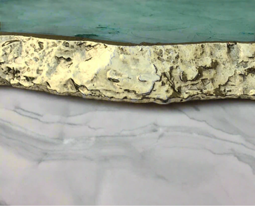 Aqua Agate Charcuterie or Dessert Display Tray