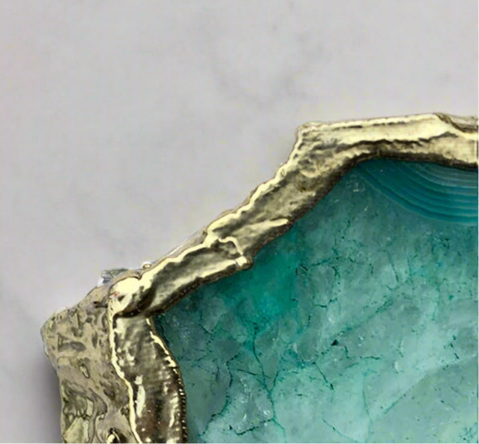 Aqua Agate Charcuterie or Dessert Display Tray