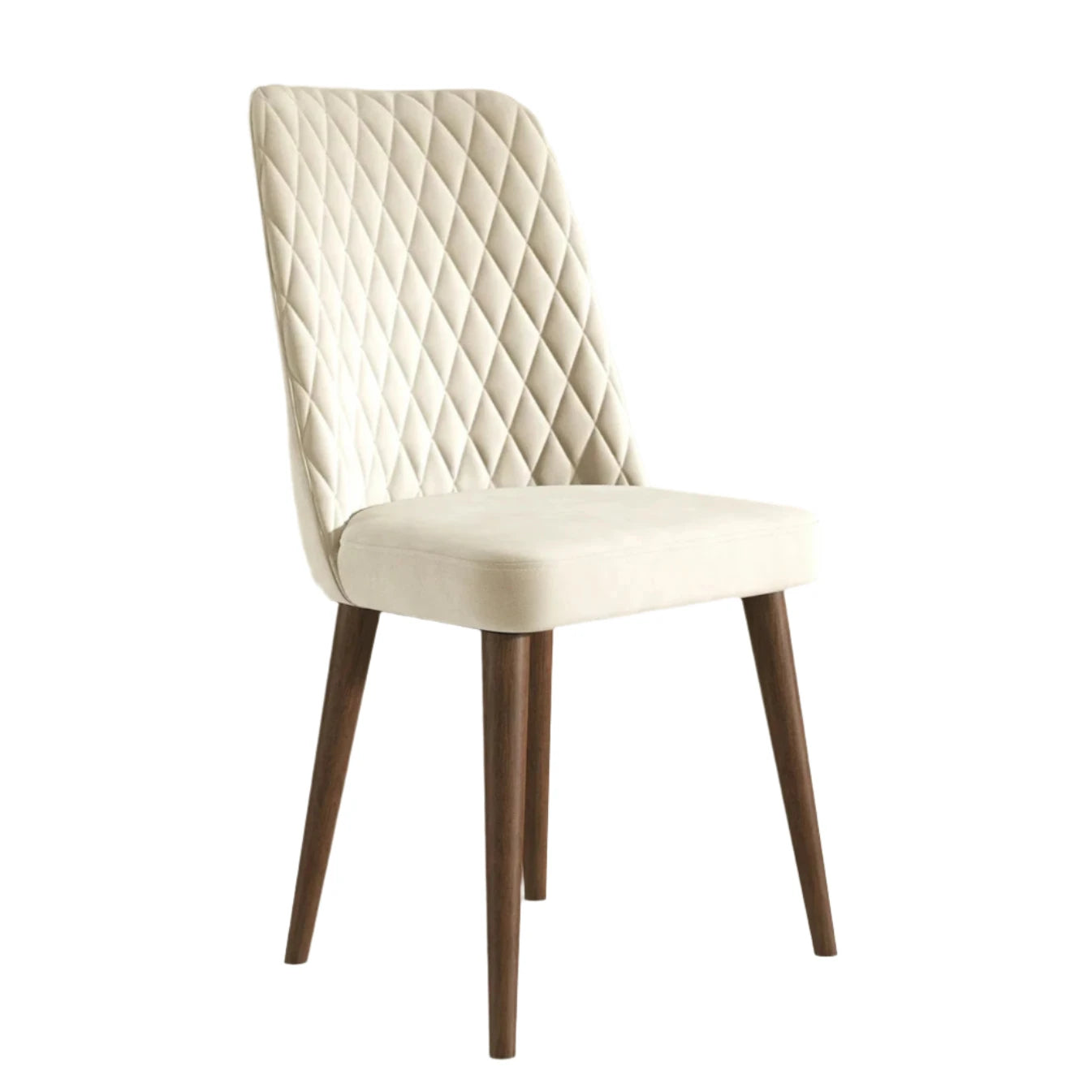 Katie Beige Velvet Dining Chair - Set Of 2