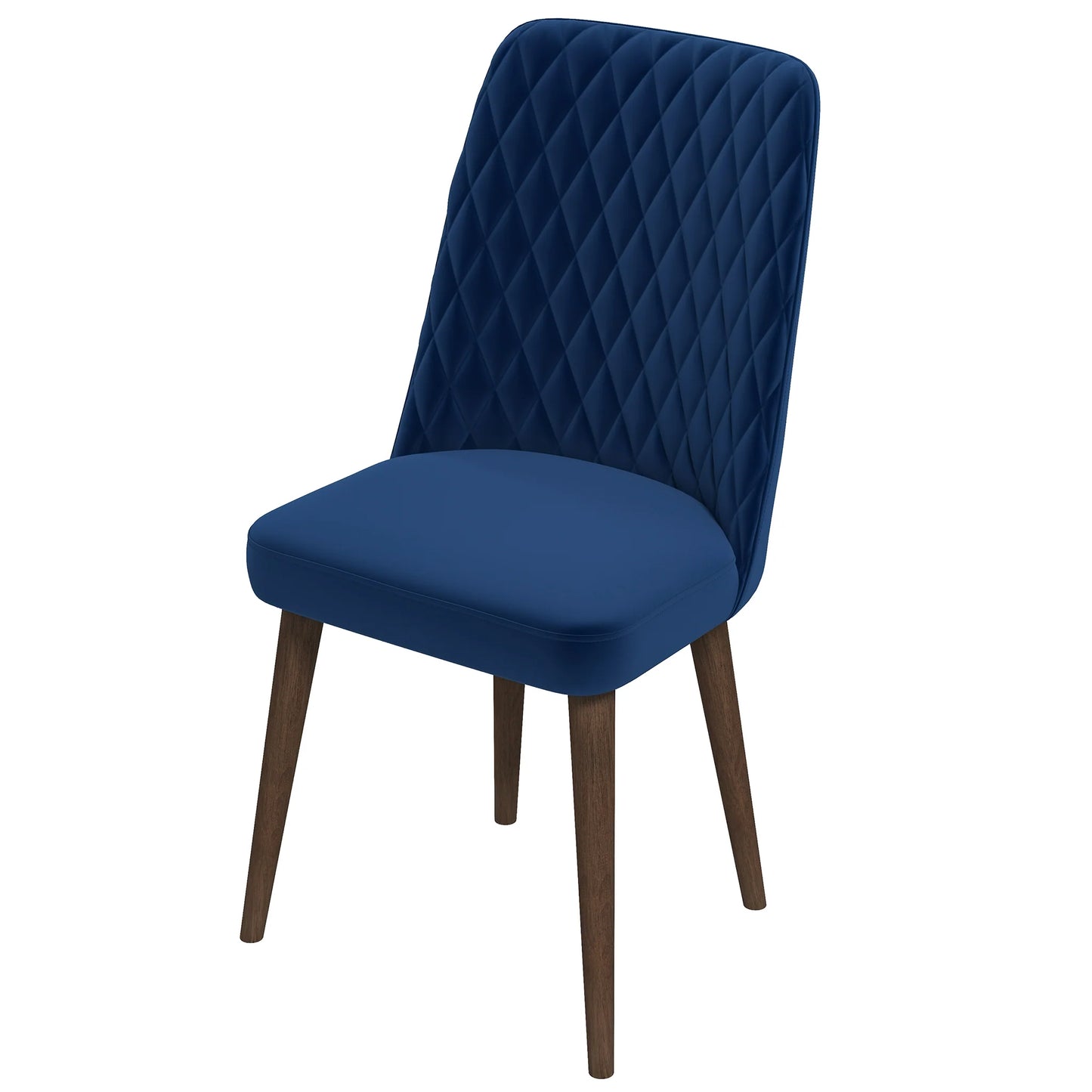 Katie Navy Blue Velvet Dining Chair - Set Of 2