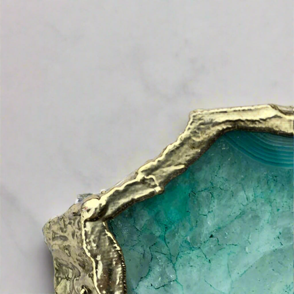 Aqua Agate Charcuterie or Dessert Display Tray