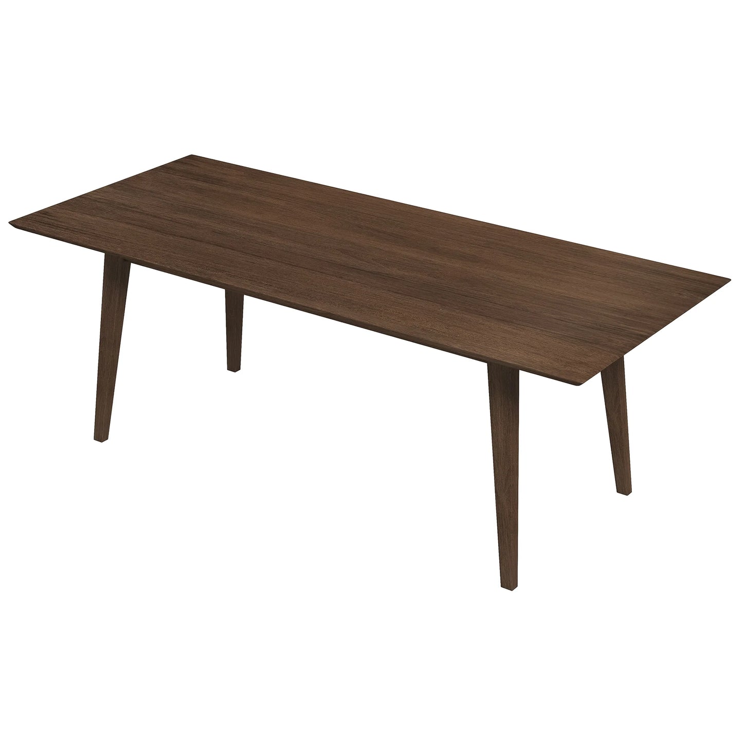 Modern Solid Wood Rectangular Dining Table 86"