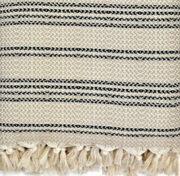 Woven Stripe 100% Turkish Cotton Throw