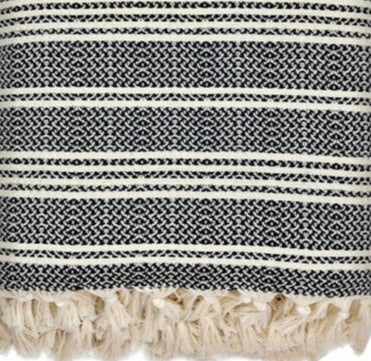 Woven Stripe 100% Turkish Cotton Throw