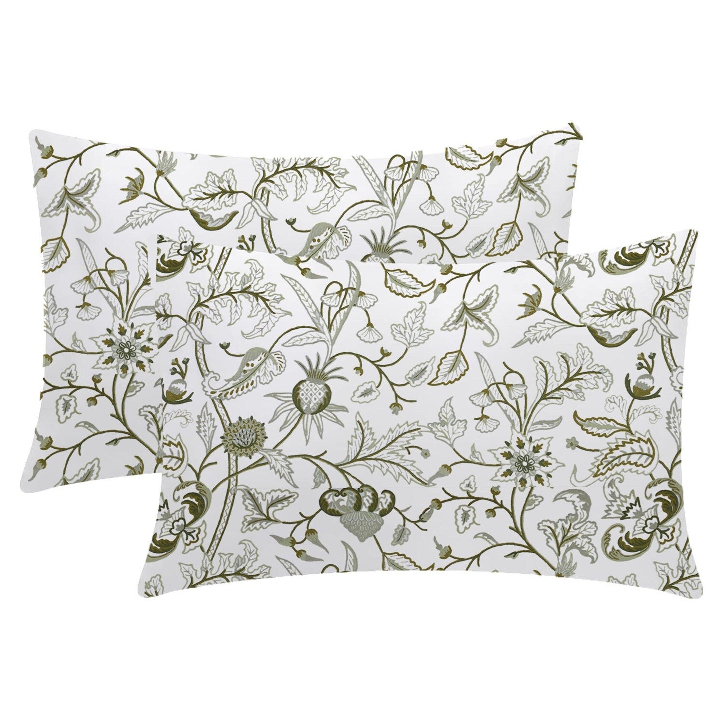 Selena Crewel Embroidered Duvet Set - Linen Cotton Blend