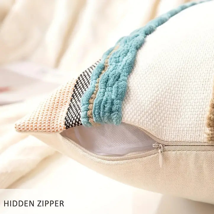 Striped Chenille Throw Pillowcases