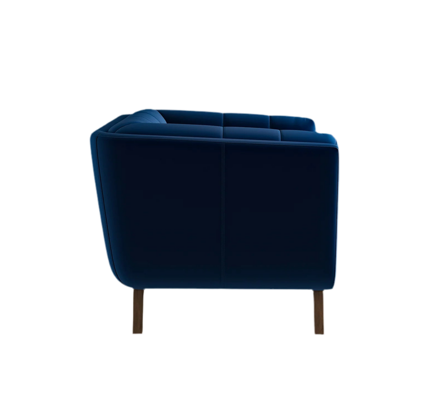Addison Mid Century Modern Blue Velvet Lounge Chair