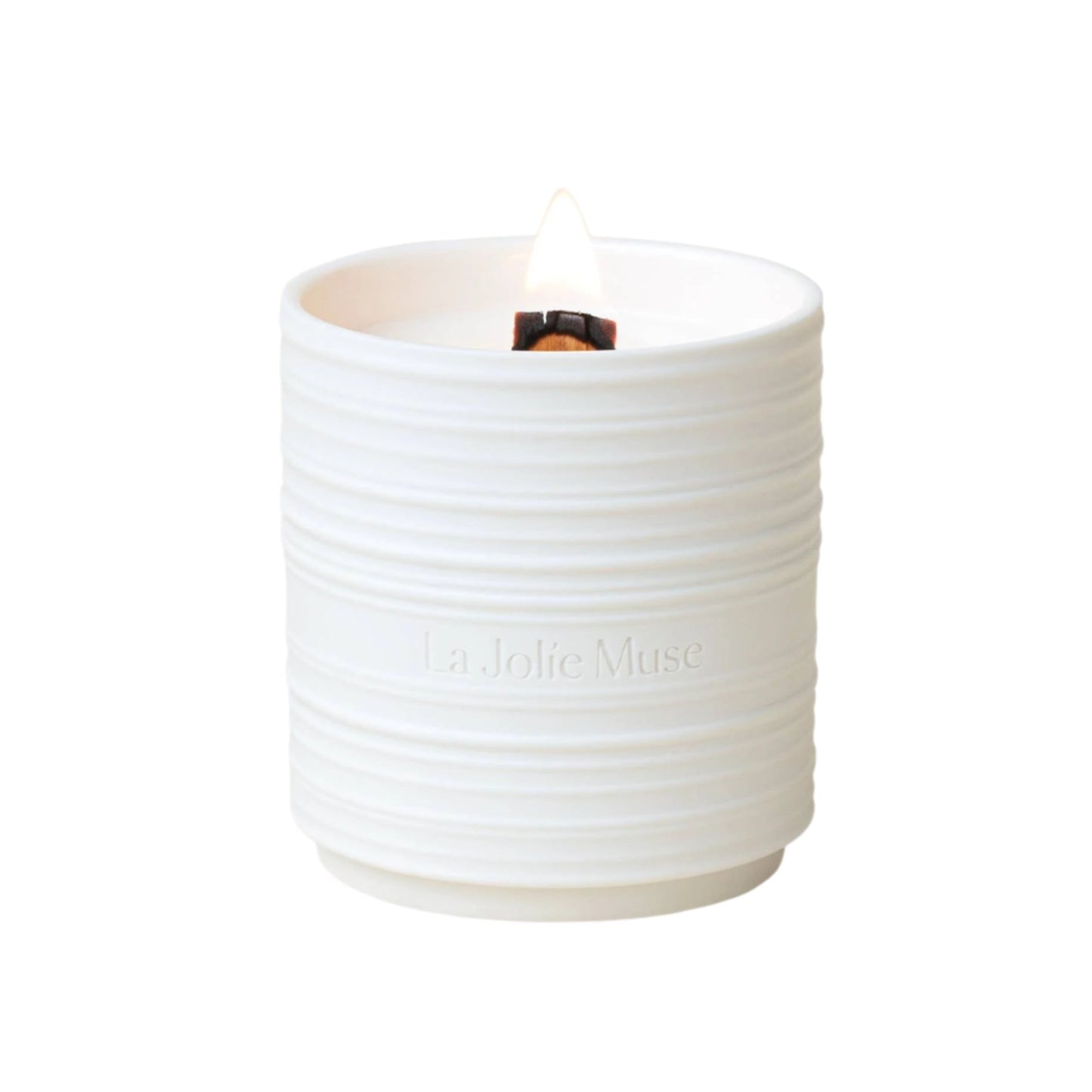 La Jolie Muse Lucienne - 8oz Natural Soy & Wooden Wick Candle