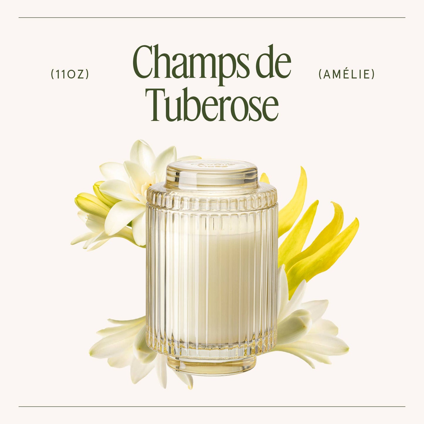 La Jolie Muse Amélie Collection - Champs de Tuberose 11oz Candle