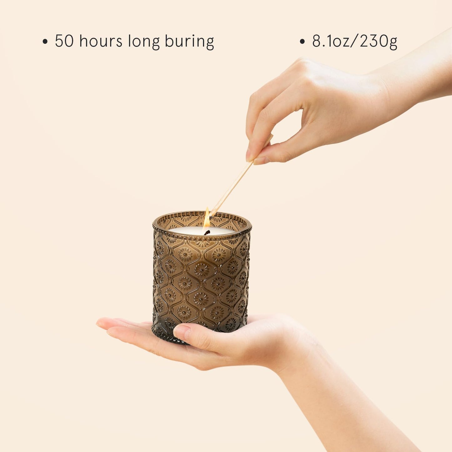 La Jolie Muse Natural Soy Scented Candle - 6oz 40 Hour Burn Time