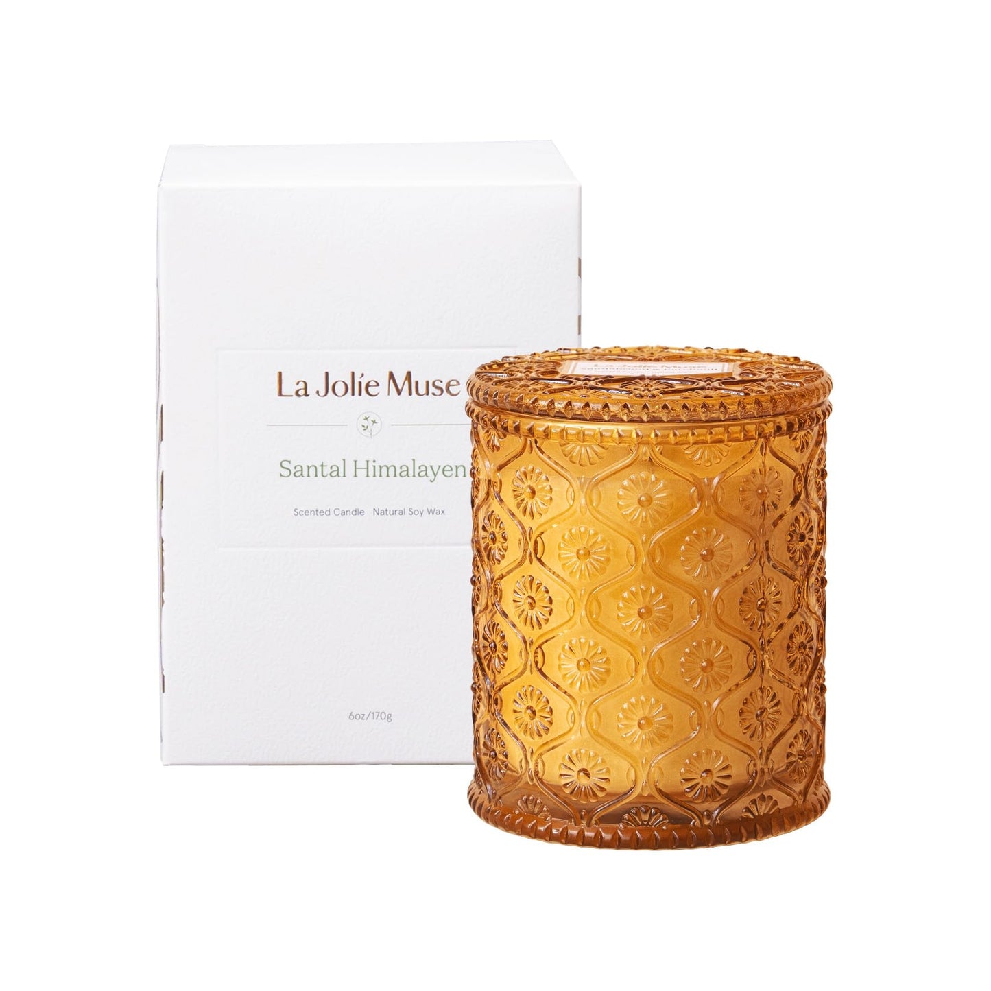 La Jolie Muse Natural Soy Scented Candle - 6oz 40 Hour Burn Time