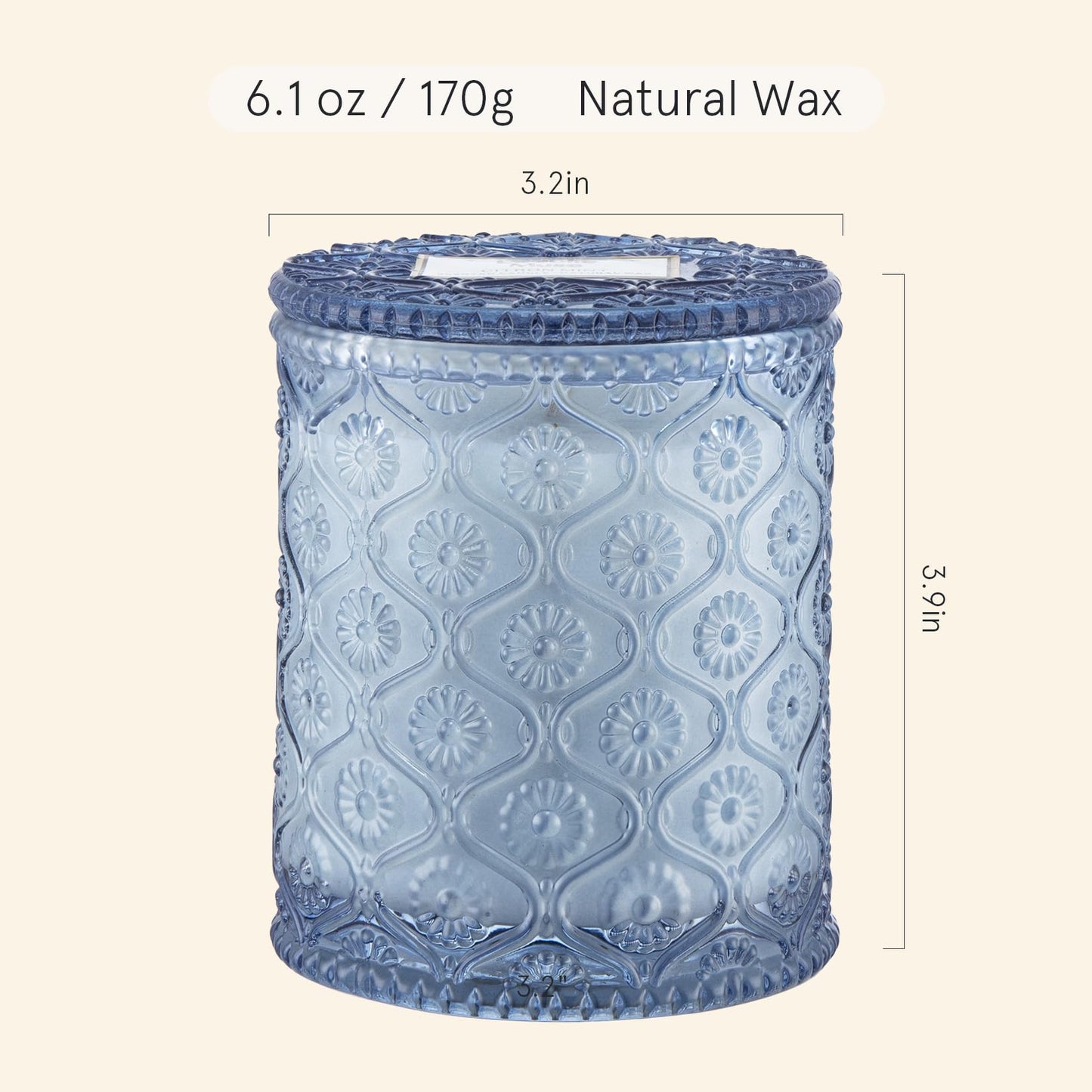 La Jolie Muse Natural Soy Scented Candle - 6oz 40 Hour Burn Time