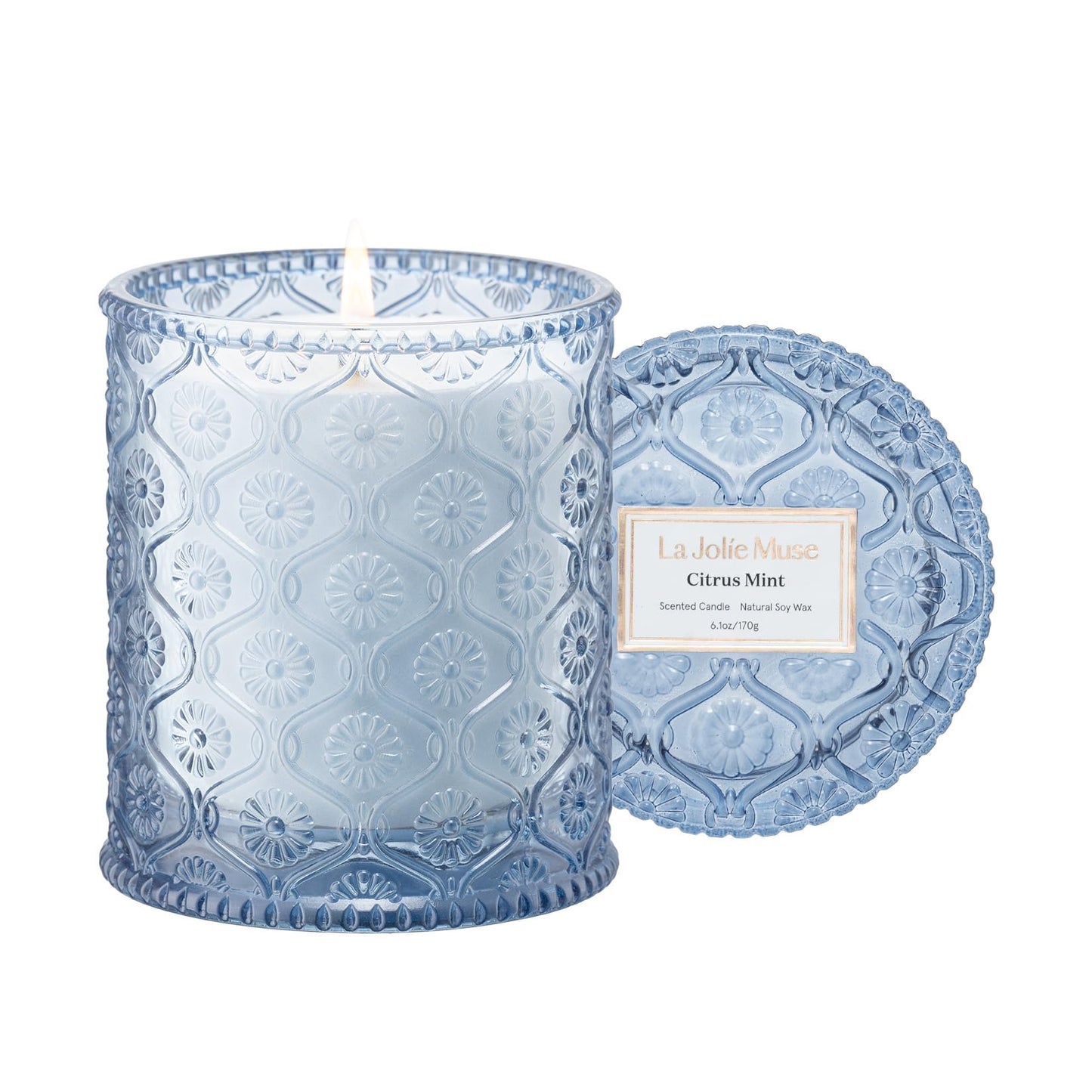 La Jolie Muse Natural Soy Scented Candle - 6oz 40 Hour Burn Time