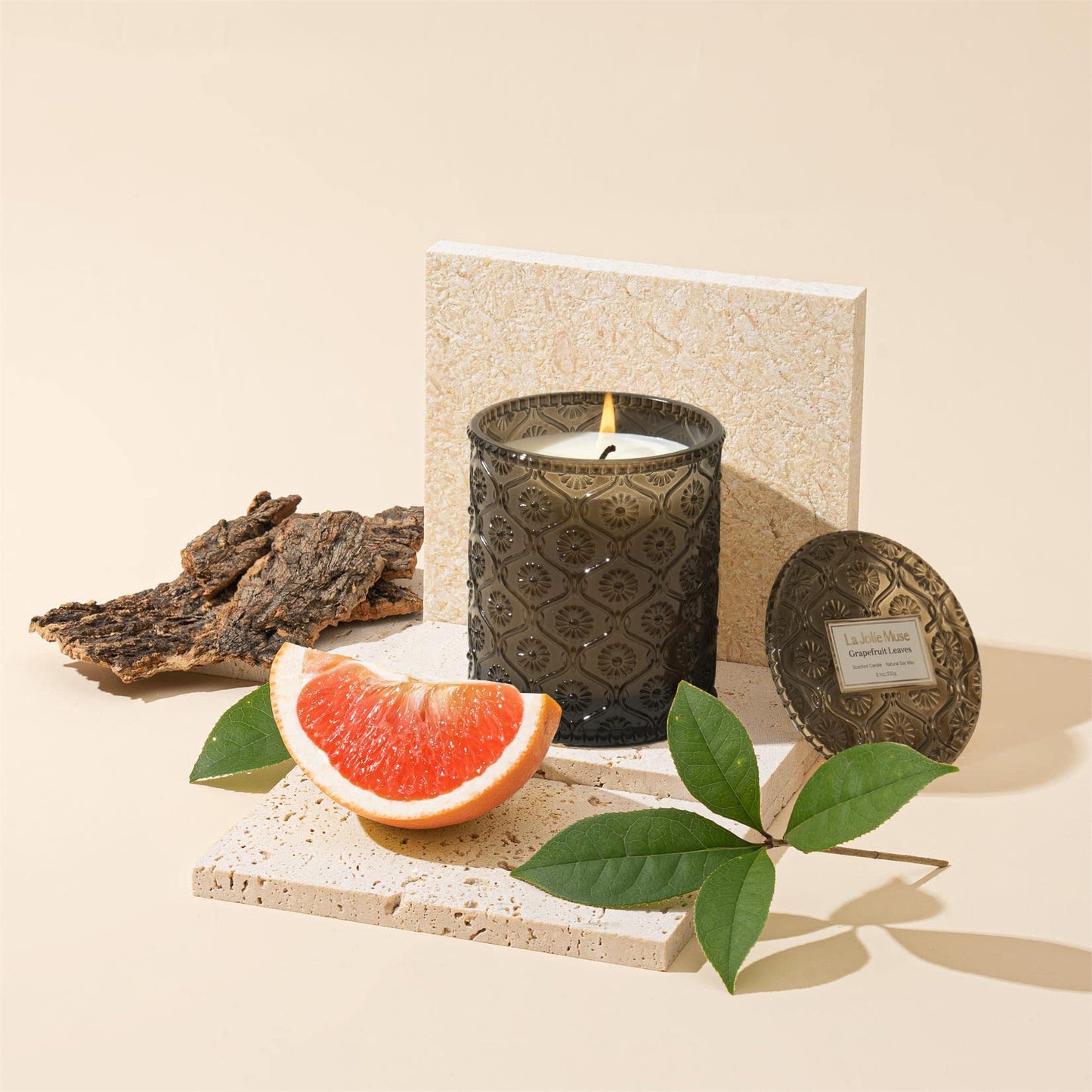 La Jolie Muse Natural Soy Scented Candle - 6oz 40 Hour Burn Time