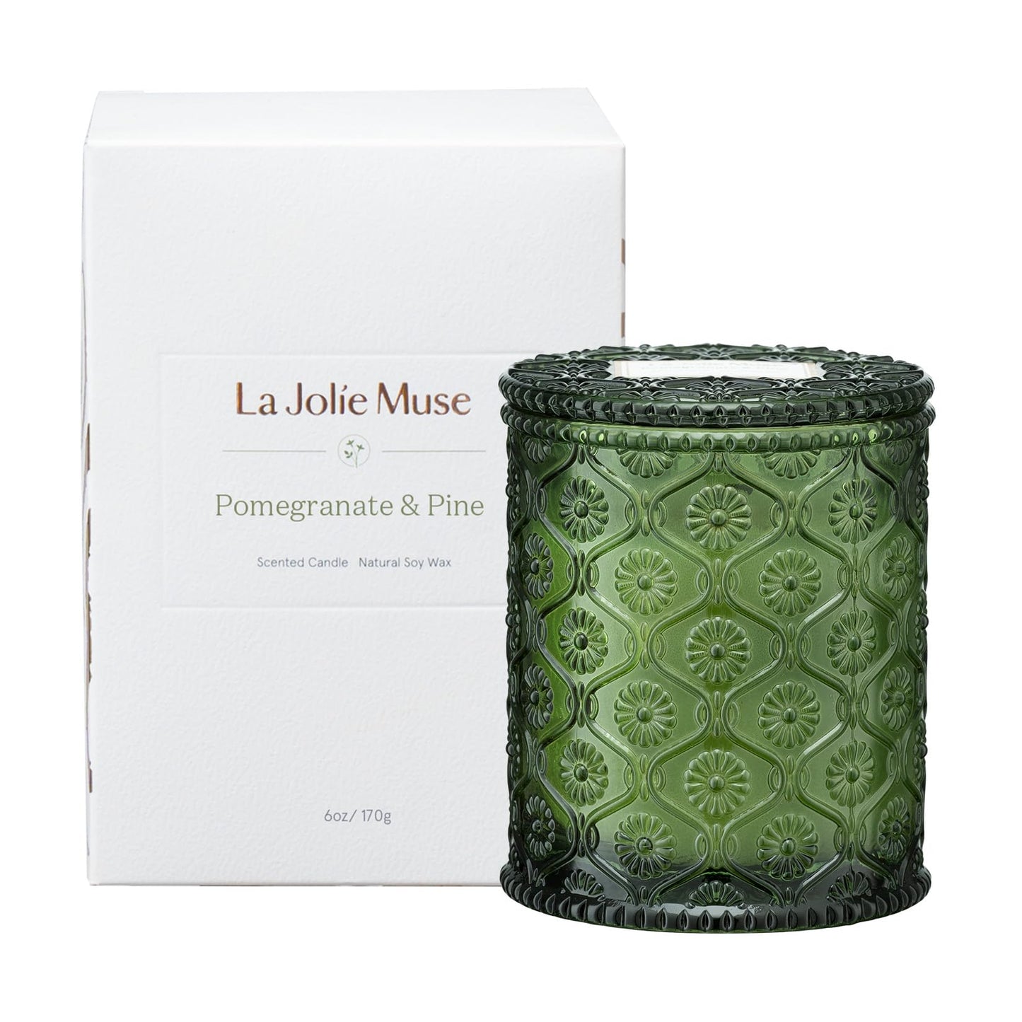 La Jolie Muse Natural Soy Scented Candle - 6oz 40 Hour Burn Time
