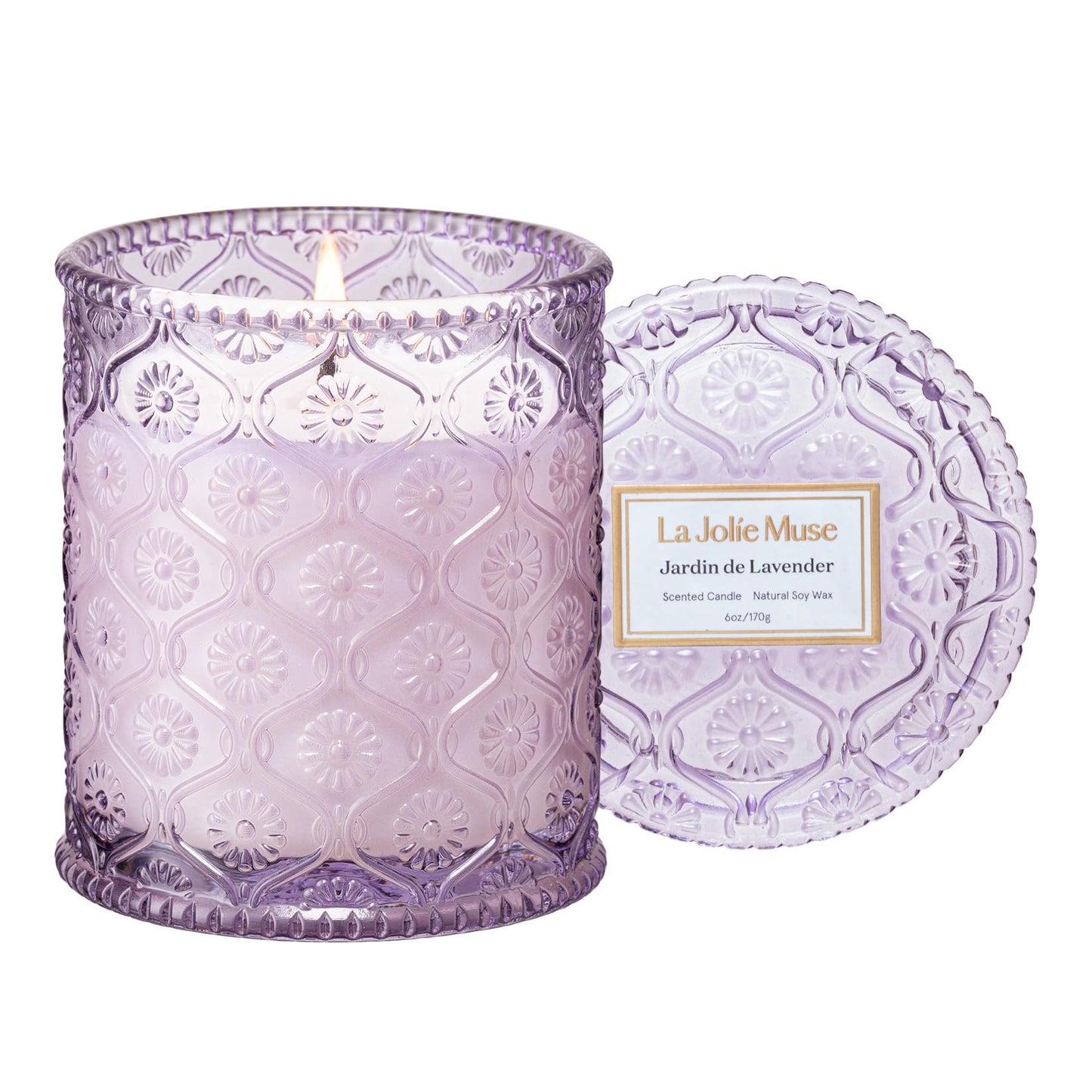 La Jolie Muse Natural Soy Scented Candle - 6oz 40 Hour Burn Time