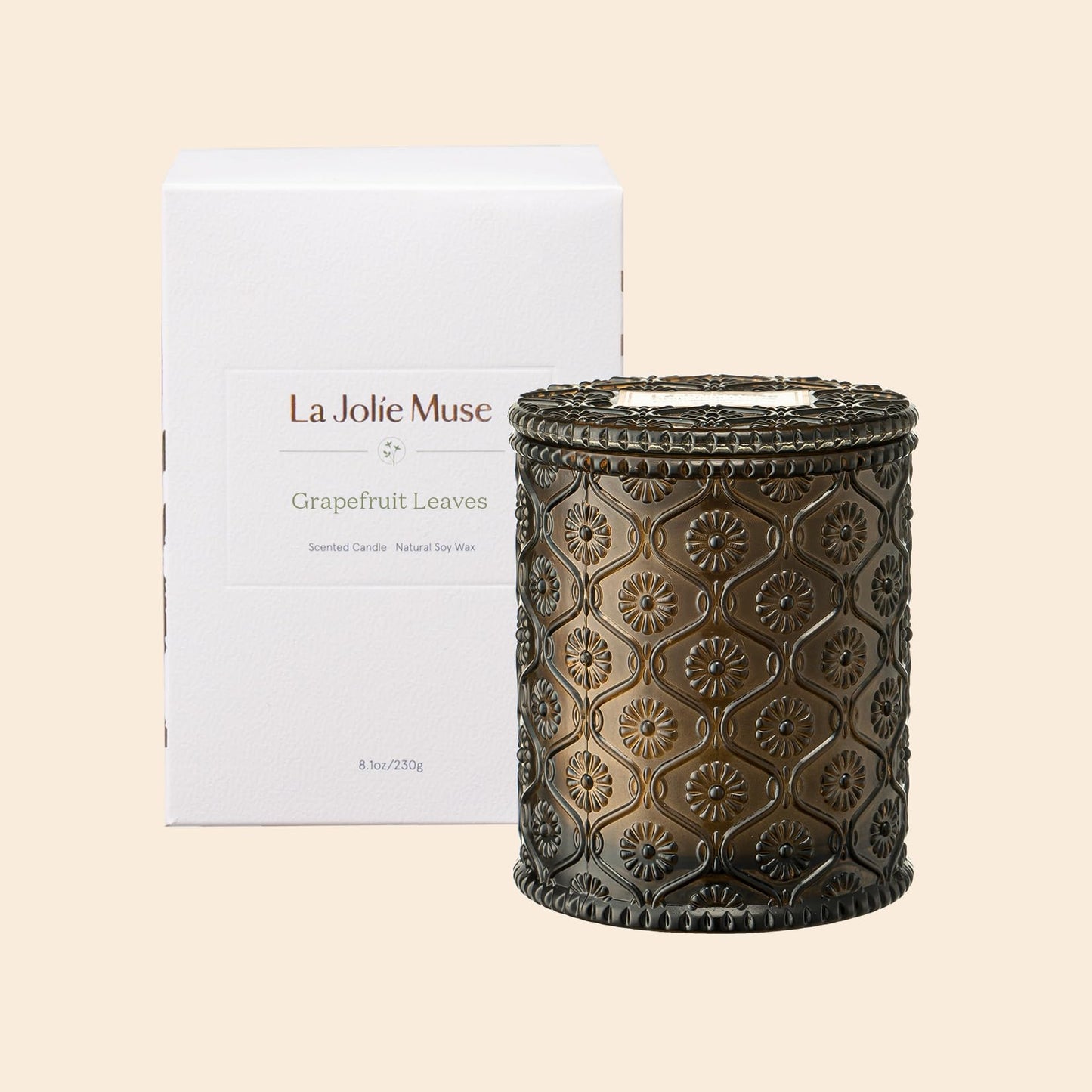 La Jolie Muse Natural Soy Scented Candle - 6oz 40 Hour Burn Time