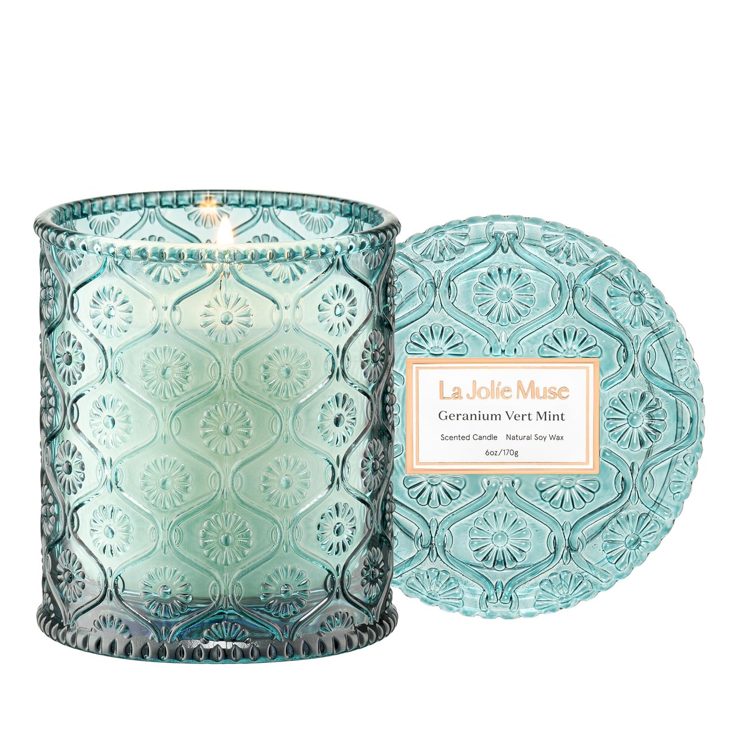La Jolie Muse Natural Soy Scented Candle - 6oz 40 Hour Burn Time