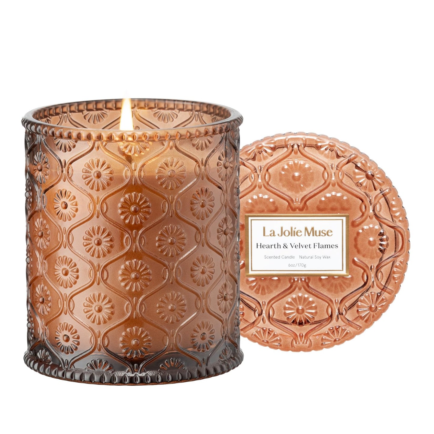 La Jolie Muse Natural Soy Scented Candle - 6oz 40 Hour Burn Time