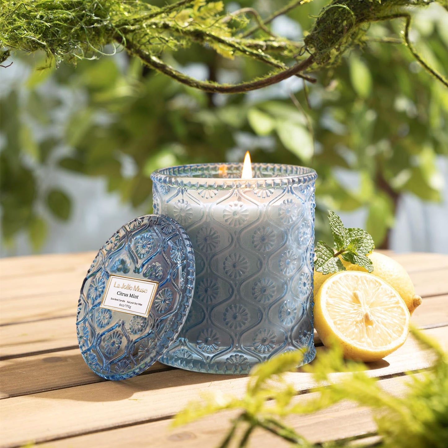 La Jolie Muse Natural Soy Scented Candle - 6oz 40 Hour Burn Time
