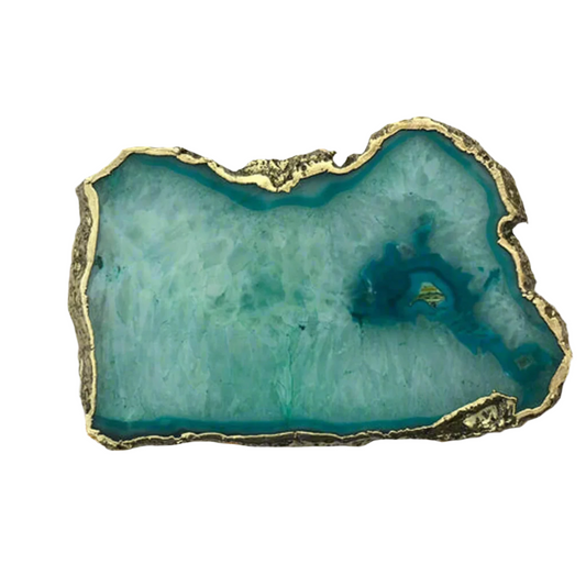 Aqua Agate Charcuterie or Dessert Display Tray