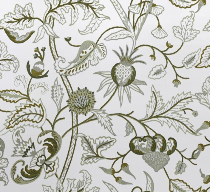 Selena Crewel Embroidered Duvet Set - Linen Cotton Blend
