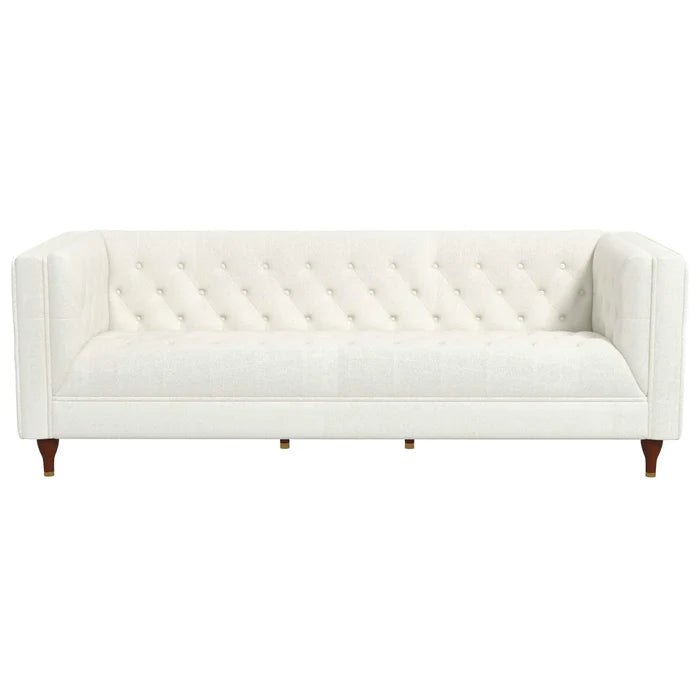 Evelyn Mid Century Modern Boucle Luxury Chesterfield Sofa