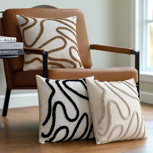 Modern Chenille 18" Throw Pillow Cover