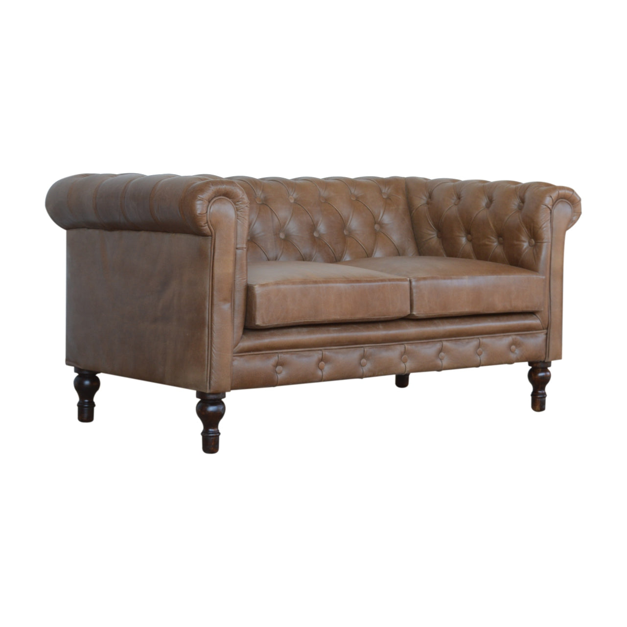 Genuine Leather Chesterfield Sofa