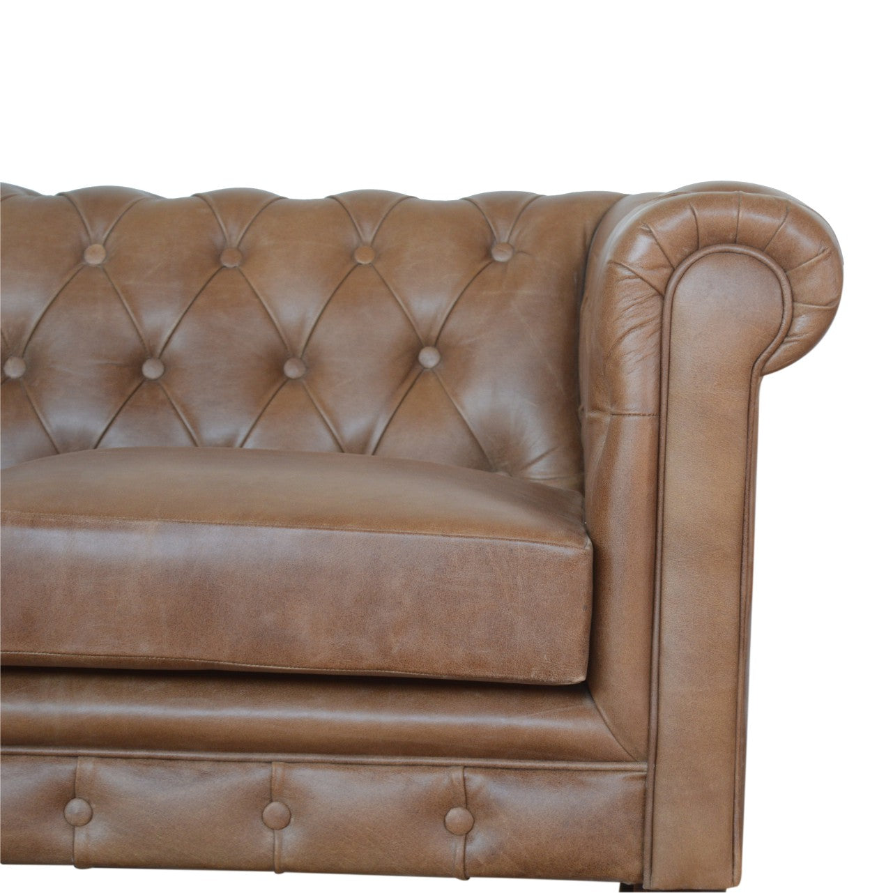 Genuine Leather Chesterfield Sofa