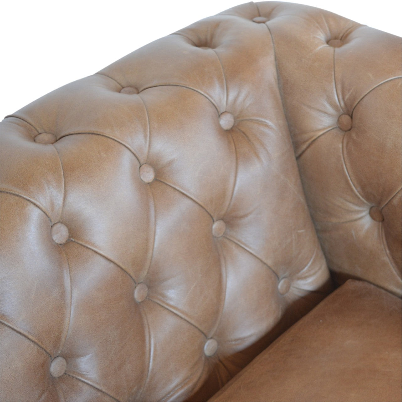 Genuine Leather Chesterfield Sofa