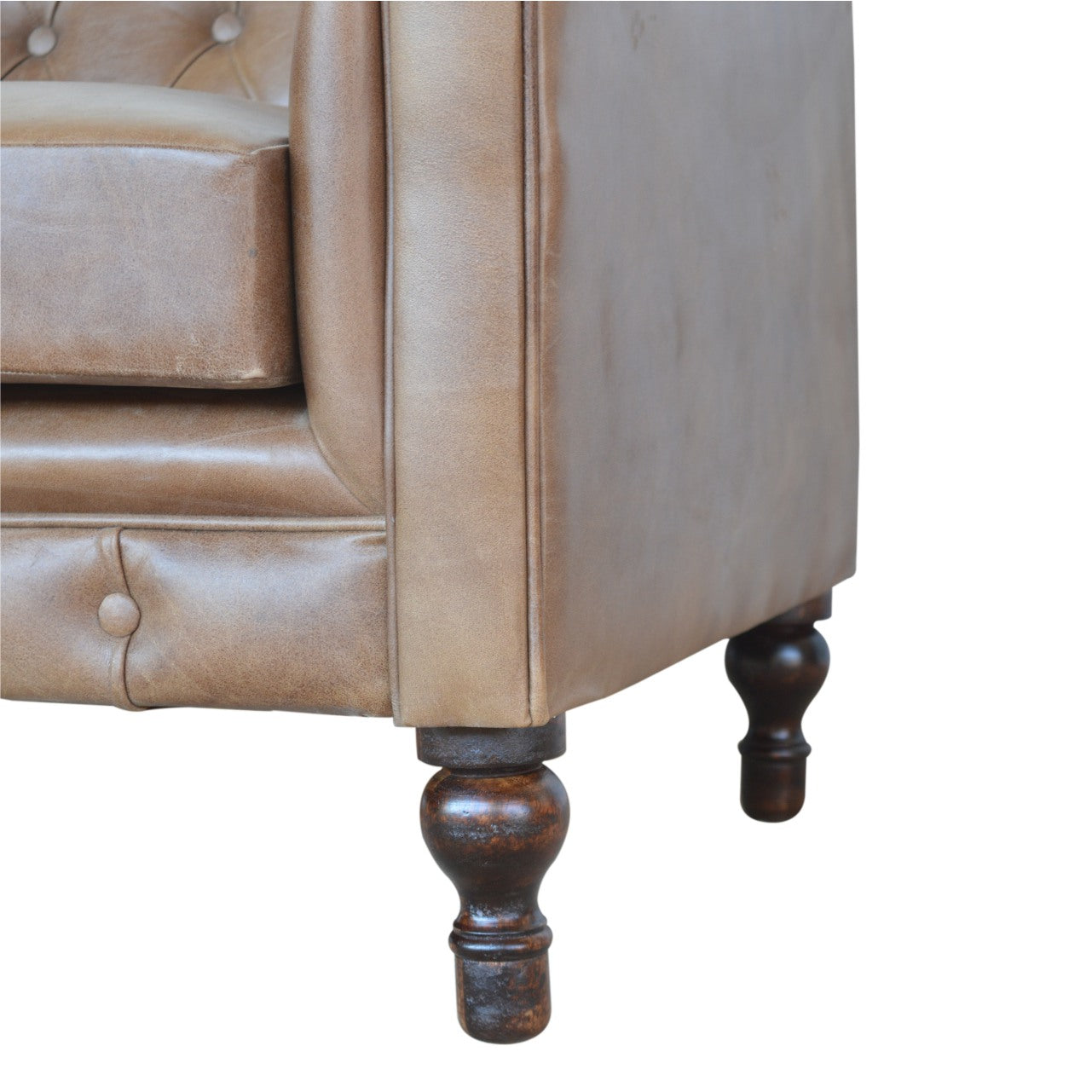 Genuine Leather Chesterfield Sofa