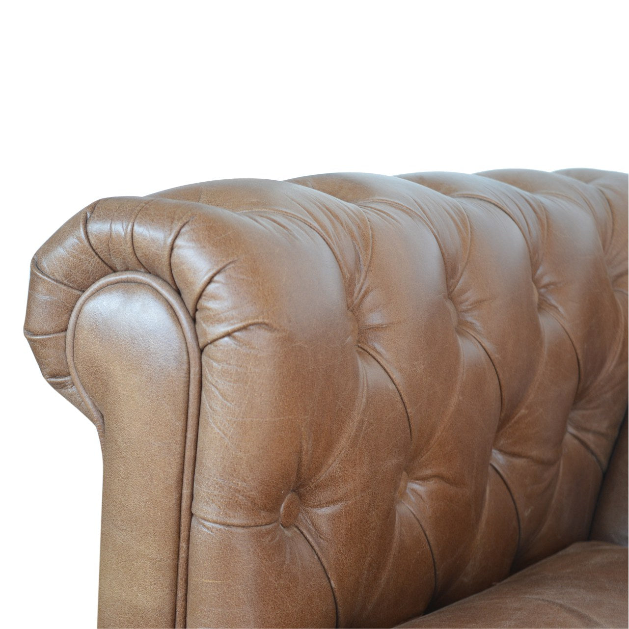 Genuine Leather Chesterfield Sofa