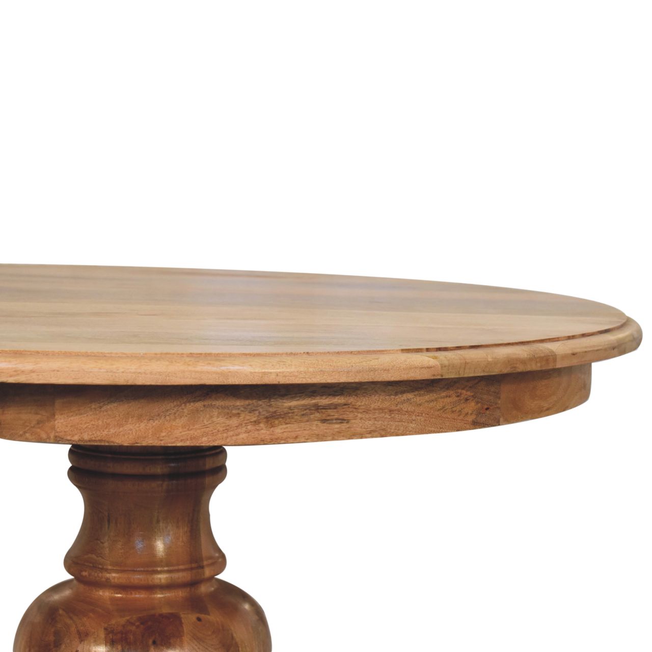 Round Solid Mango Wood Dining Table