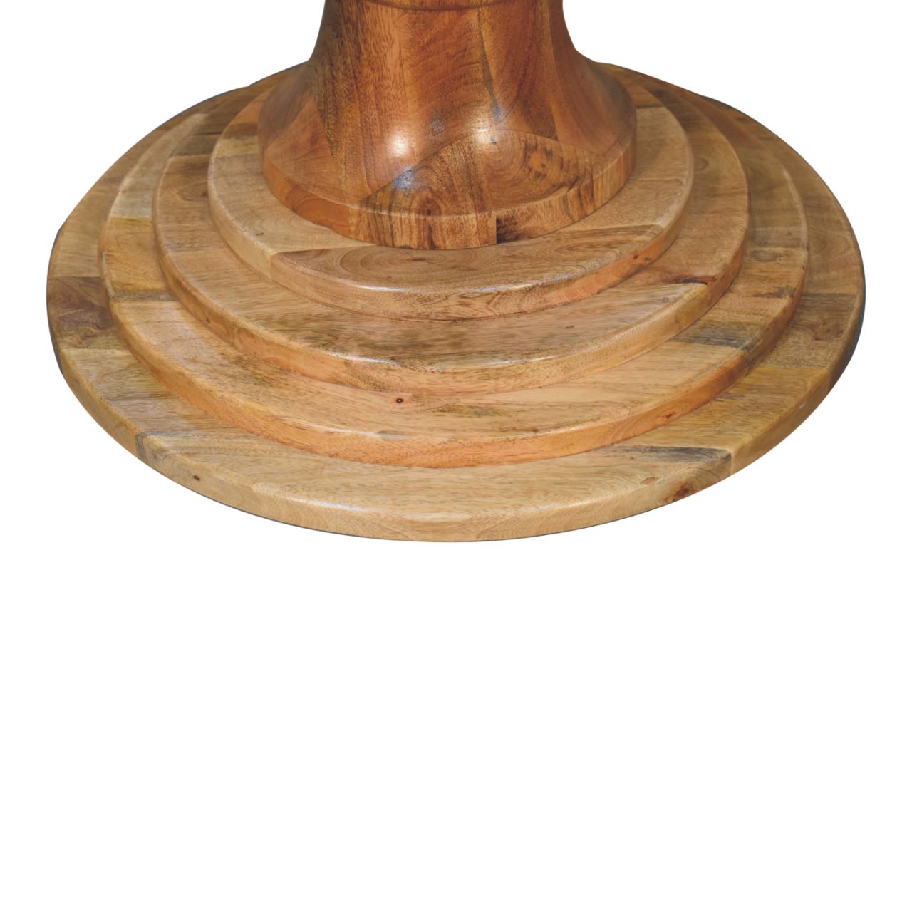 Round Solid Mango Wood Dining Table