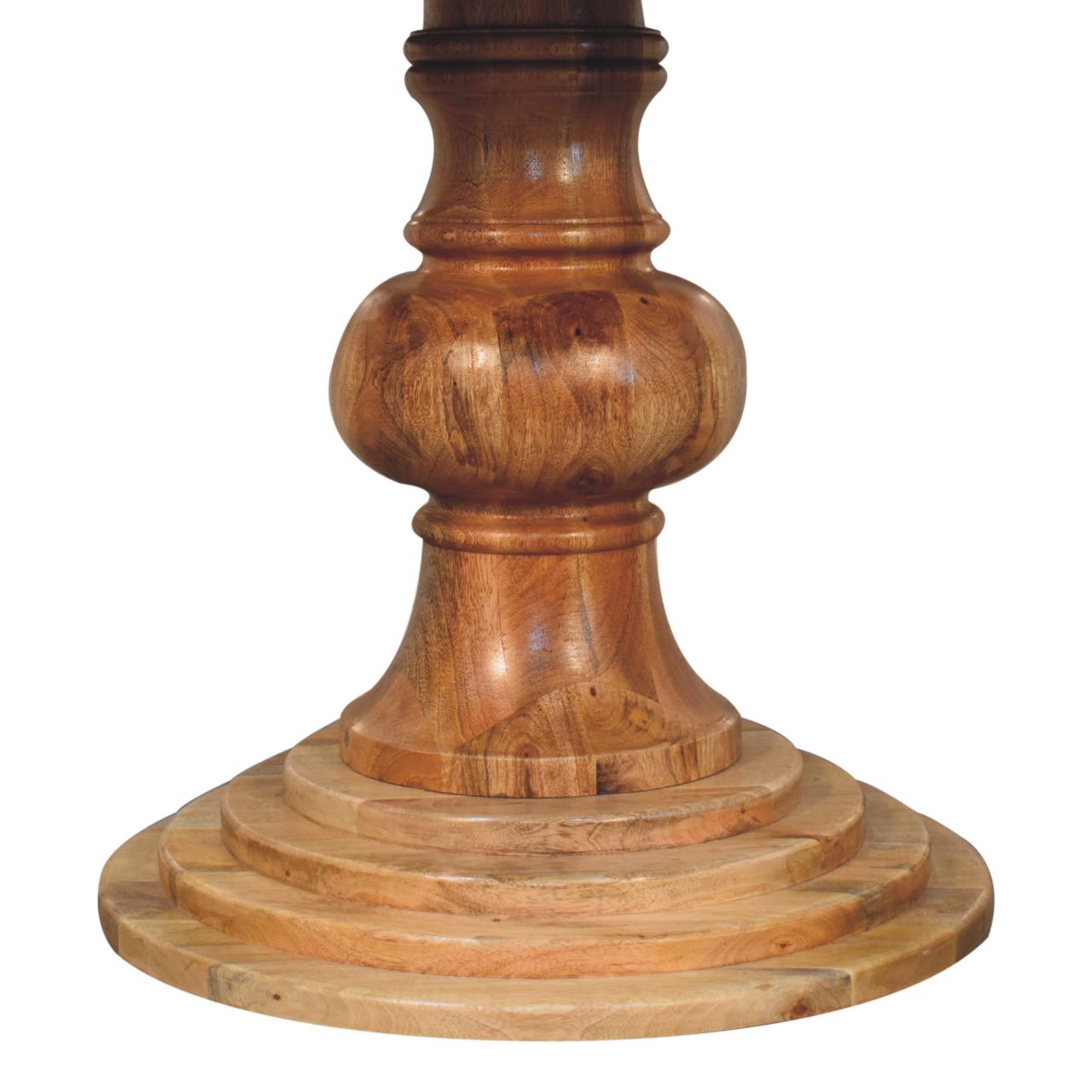 Round Solid Mango Wood Dining Table