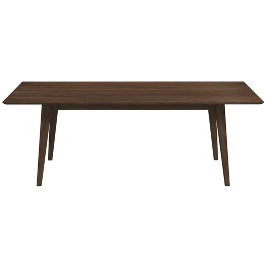 Modern Solid Wood Rectangular Dining Table 86"
