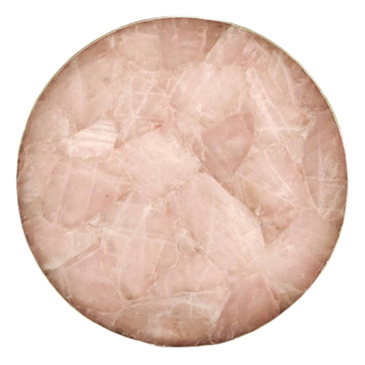 Rose Quartz Display or Serving Tray