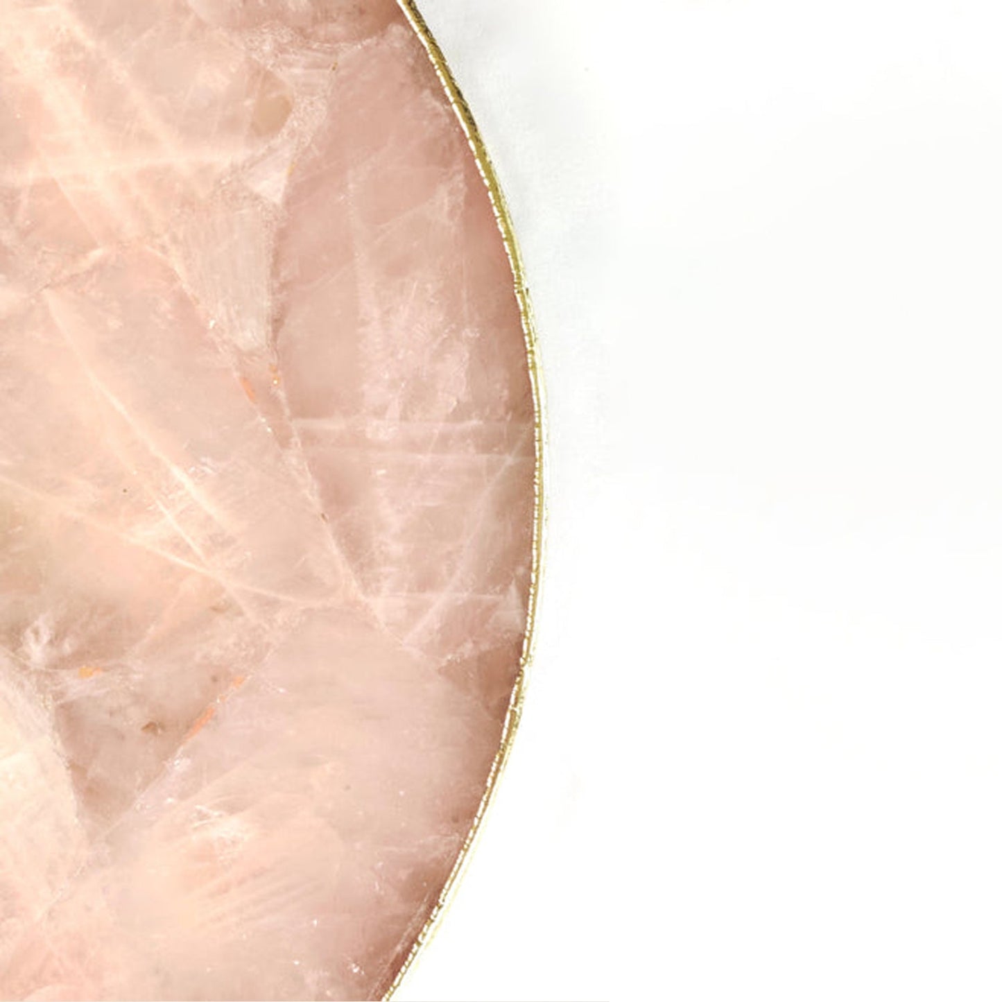 Rose Quartz Display or Serving Tray