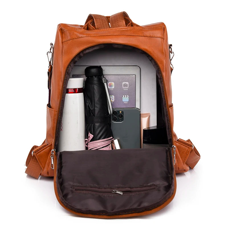 Ari High-Quality Leather Handbag/Backpack