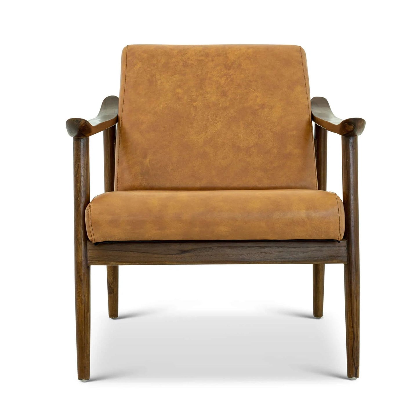 Brandon Antique Tan Leather Lounge Chair