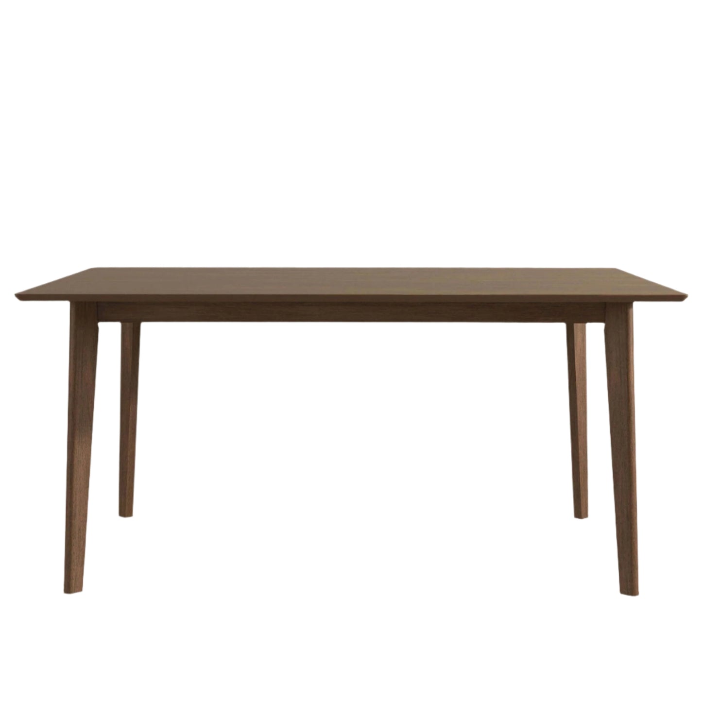 Mid-Century Modern Solid Wood Dining Table 62"