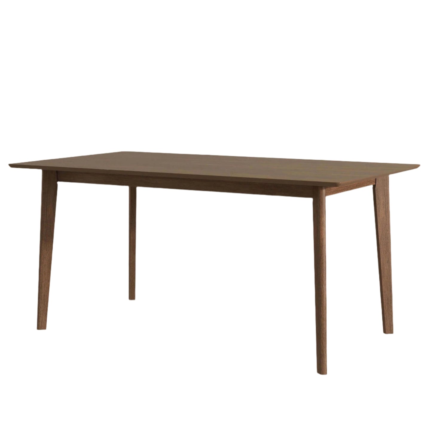 Mid-Century Modern Solid Wood Dining Table 62"